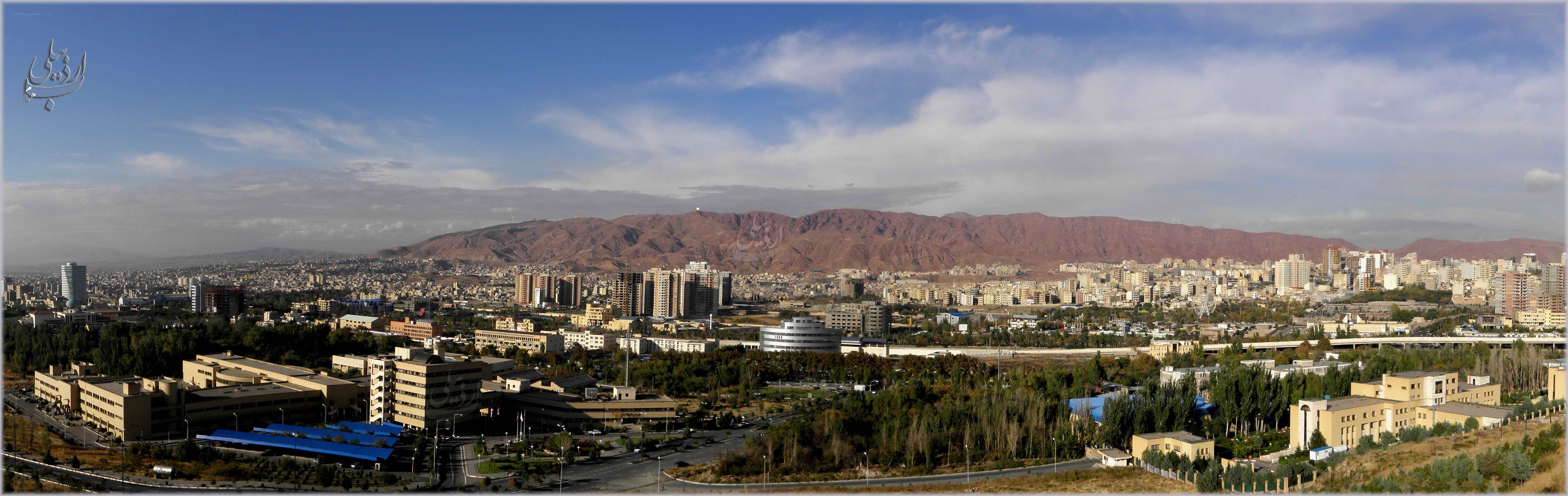 Panoramic view of Tehran city