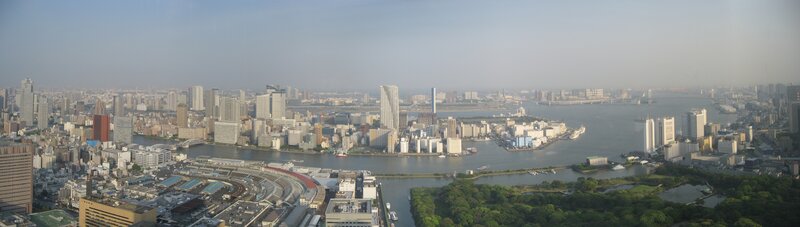 Panoramic view of Tokyo cityscape