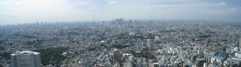 panoramic view of tokyo cityscape