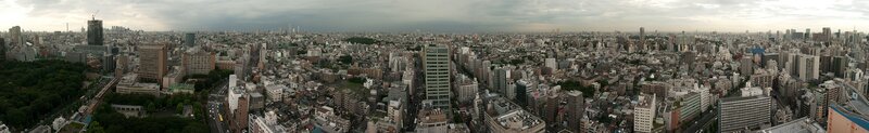 panoramic view of tokyo cityscape