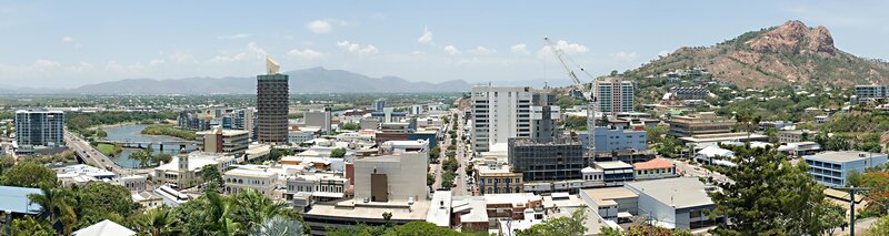 Panoramic view of Townsville city