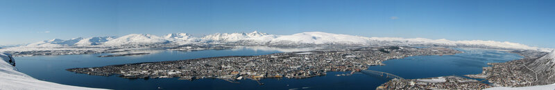 Panoramic view of Tromsø