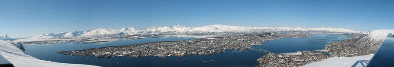 Panoramic view of Tromsø