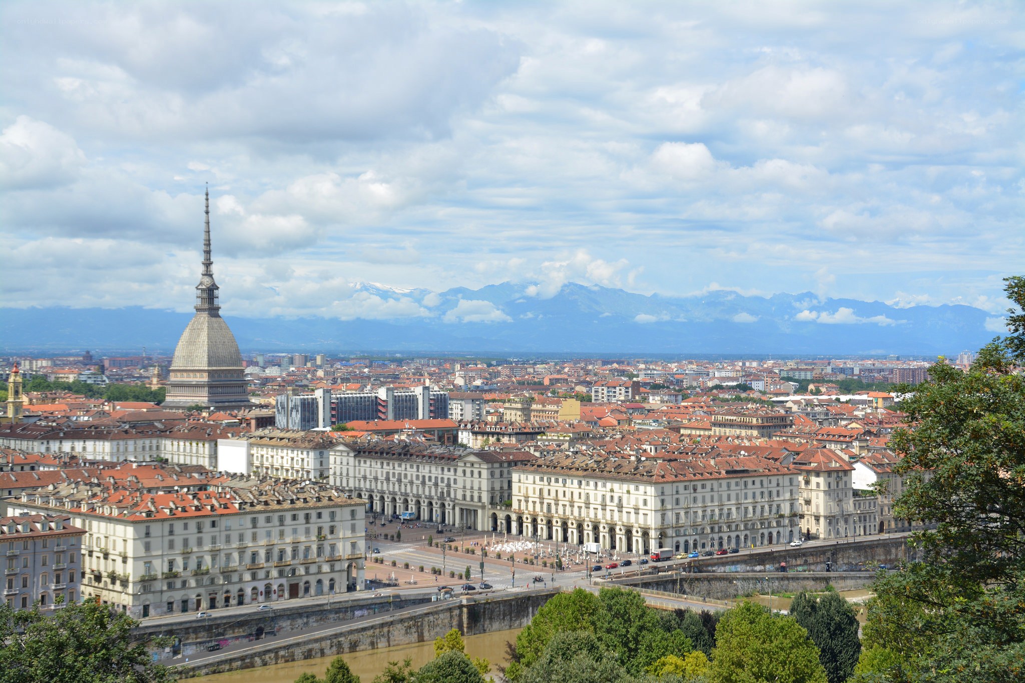 Panoramic view of Turin