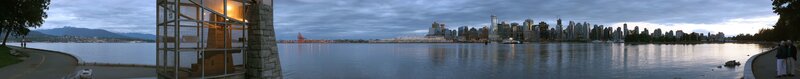 Panoramic view of Vancouver skyline