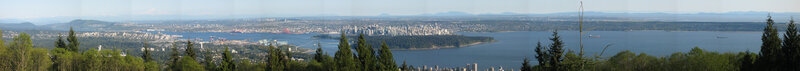 Panoramic view of Vancouver