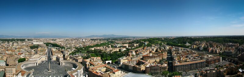 Panoramic view of Vatican City
