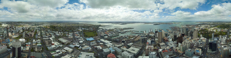 Panoramic view of Wellington city