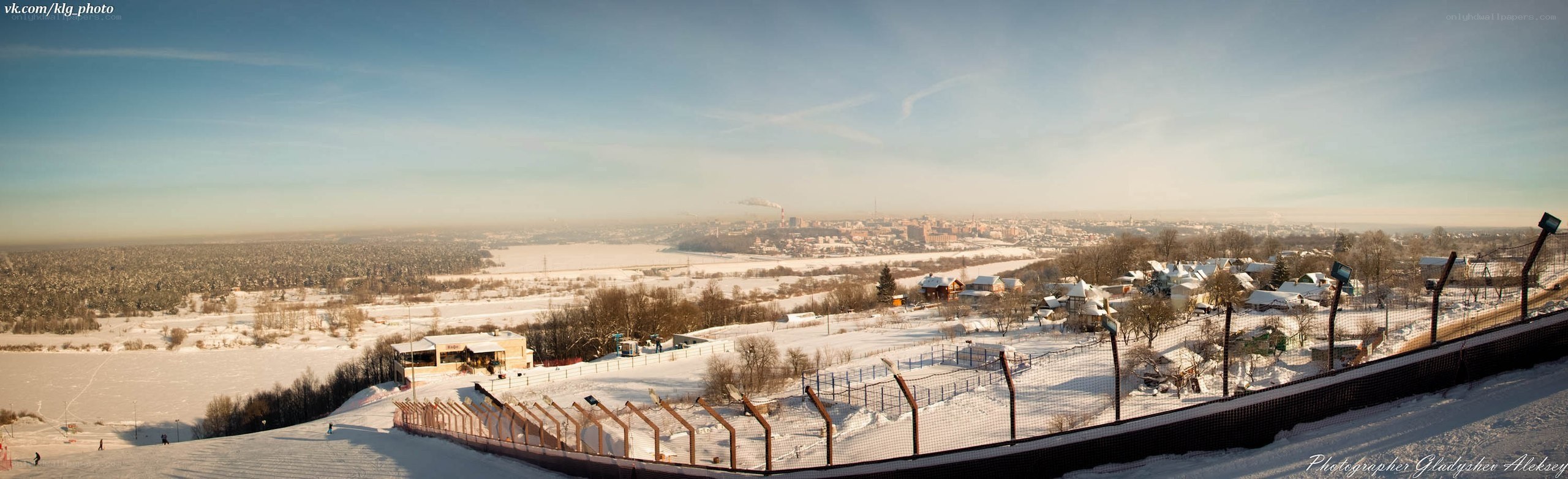 Panoramic winter landscape