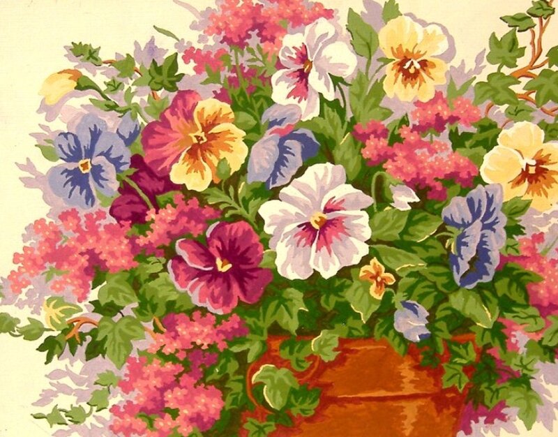 Pansy Bouquet in Pot