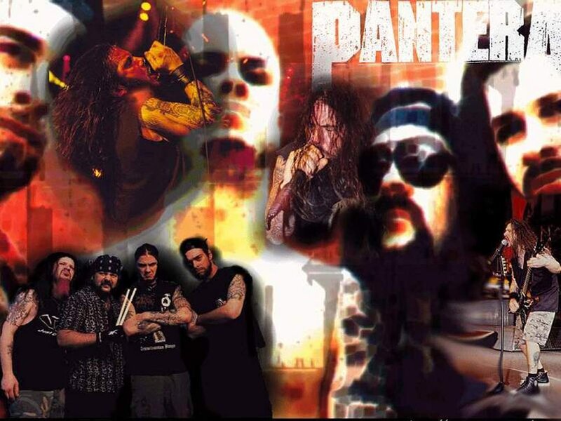 Pantera band collage