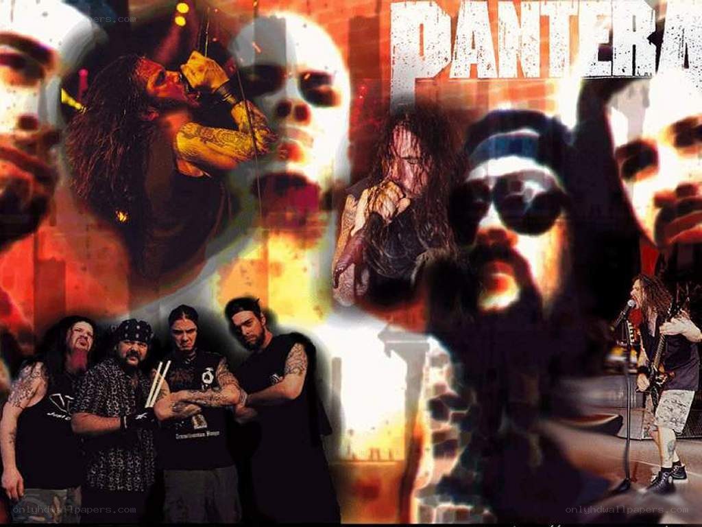 Pantera band collage
