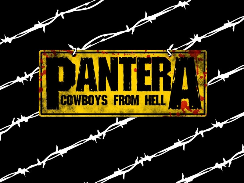Pantera Band Logo — Black