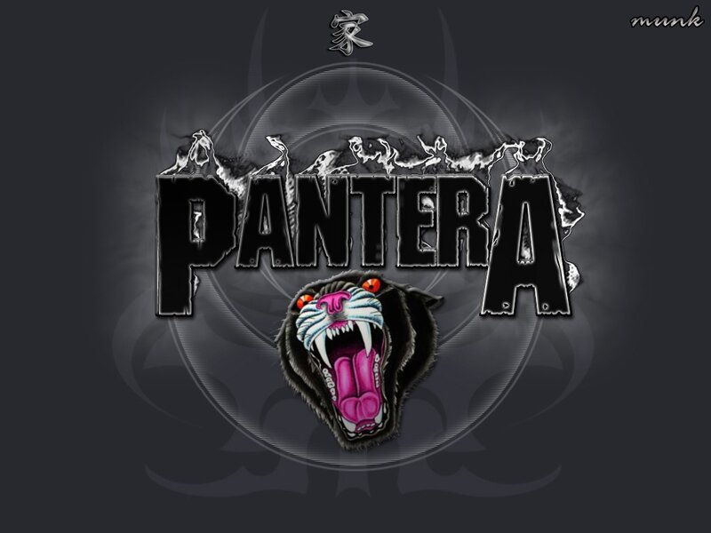 Pantera band logo with panther
