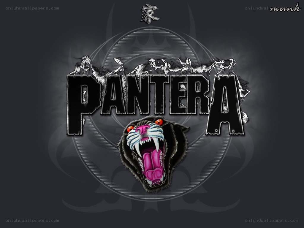 Pantera band logo with panther
