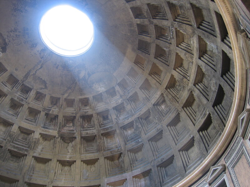 Pantheon Dome Interior — Gray, Serene