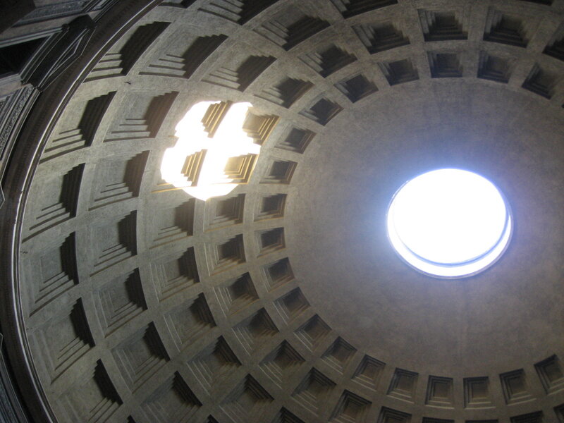 Pantheon Dome Interior — Gray
