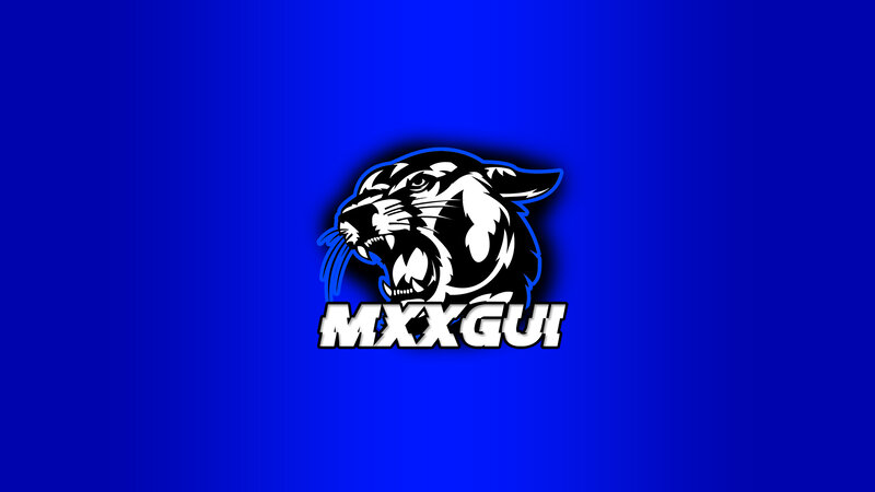 Panther Head Logo — Blue, Bold