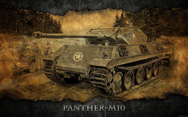 Panther M10 tank illustration