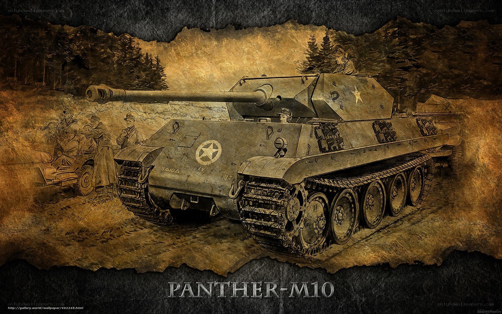 Panther M10 tank illustration