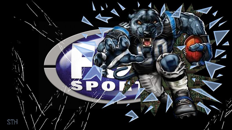 Panther Mascot Breaking Glass