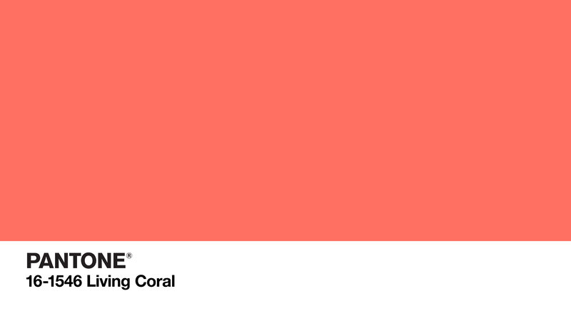 Pantone Color Swatch — Coral