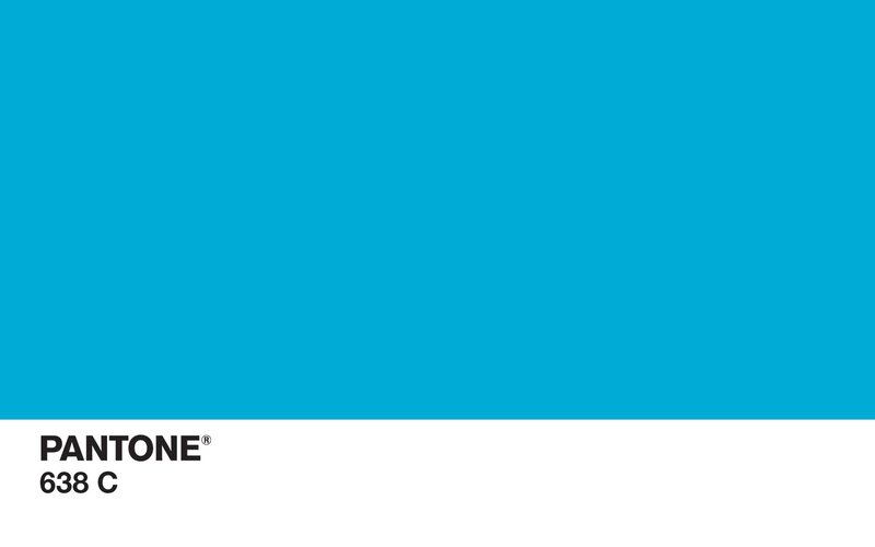 Pantone Color Swatch — Cyan