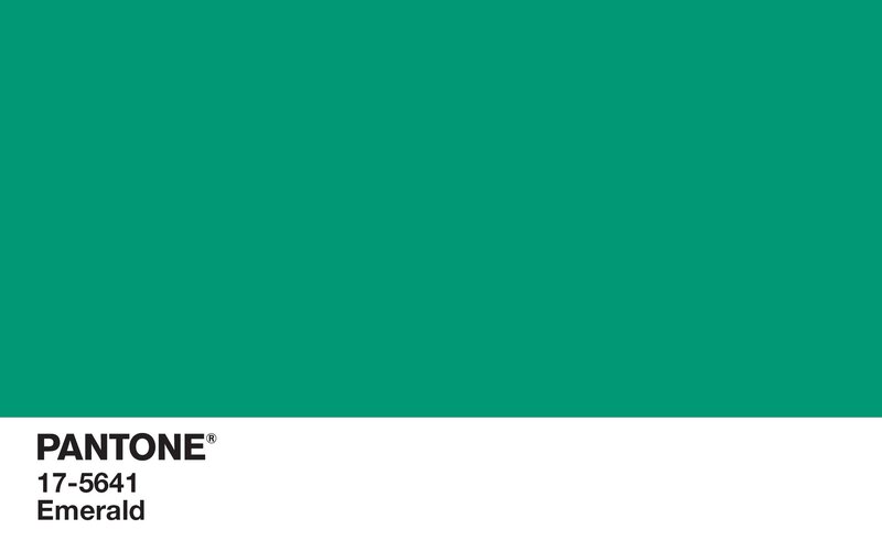 Pantone Color Swatch — Emerald Green