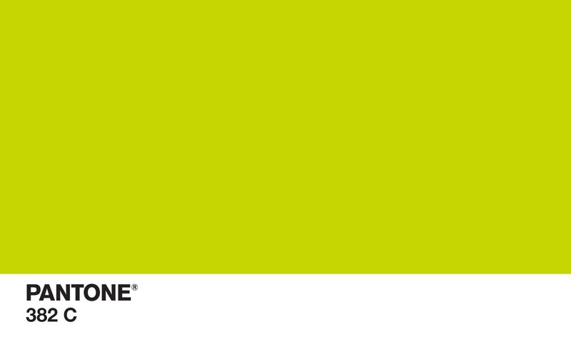Pantone Color Swatch — Lime Green