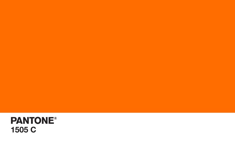 Pantone Color Swatch — Orange, Neutral, Minimalist