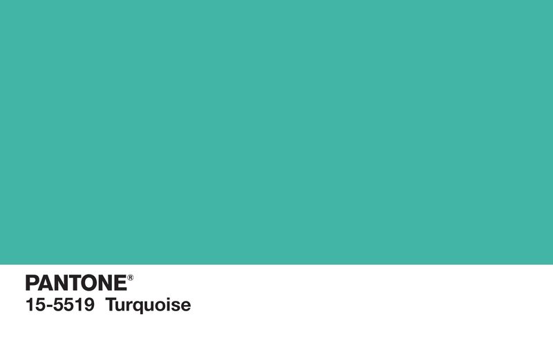 Pantone Color Swatch — Turquoise