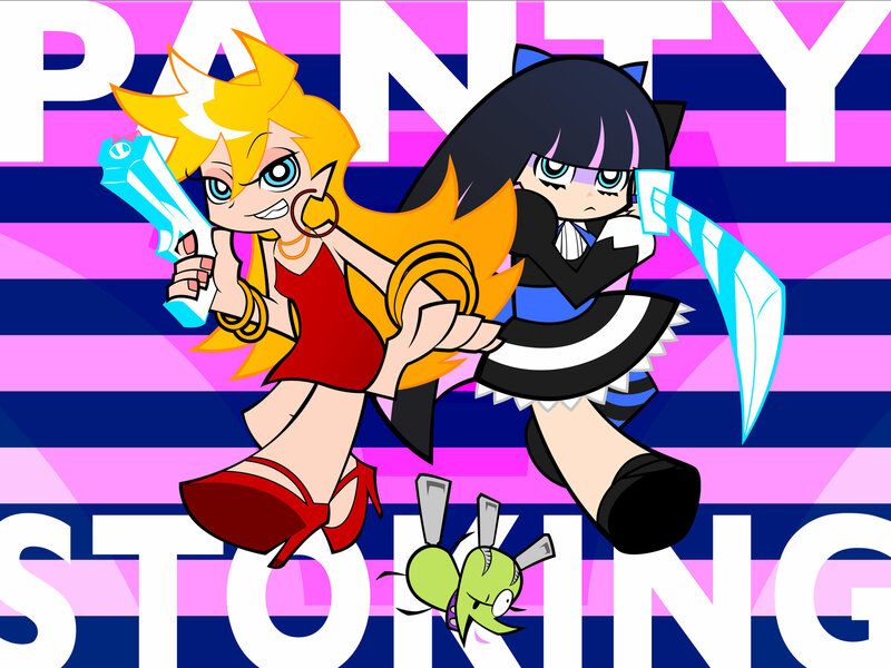 Panty and Stocking with a gun