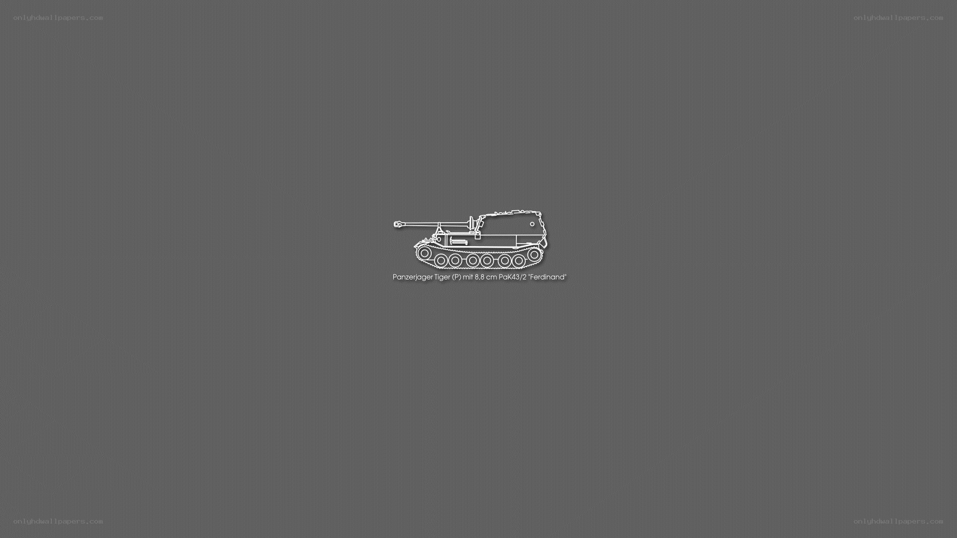 Panzerjager Tiger (P) outline