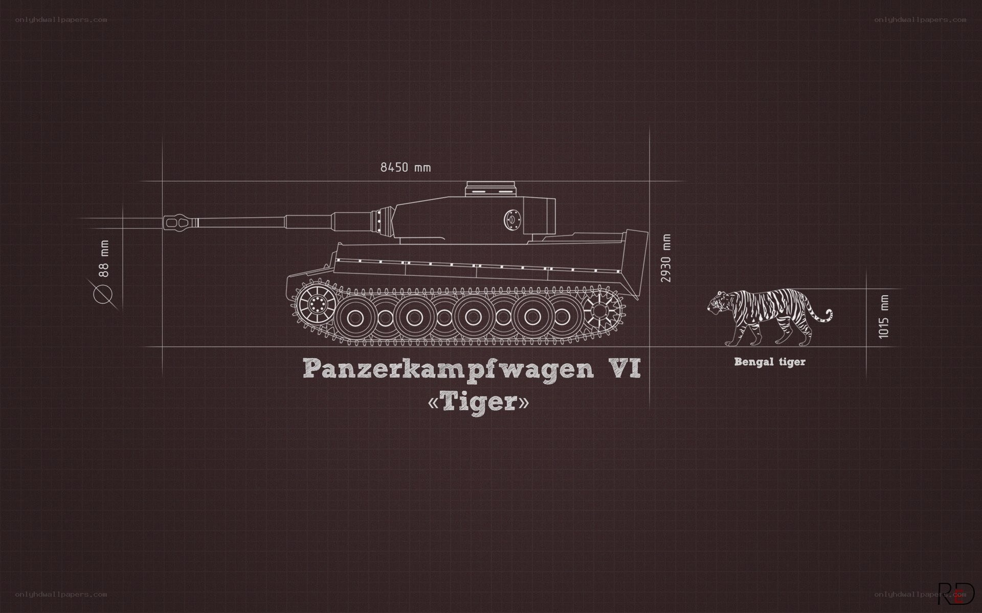 Panzerkampfwagen VI Tiger blueprint