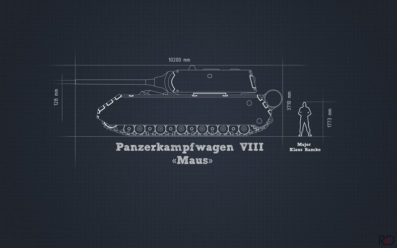 Panzerkampfwagen VIII Maus blueprint