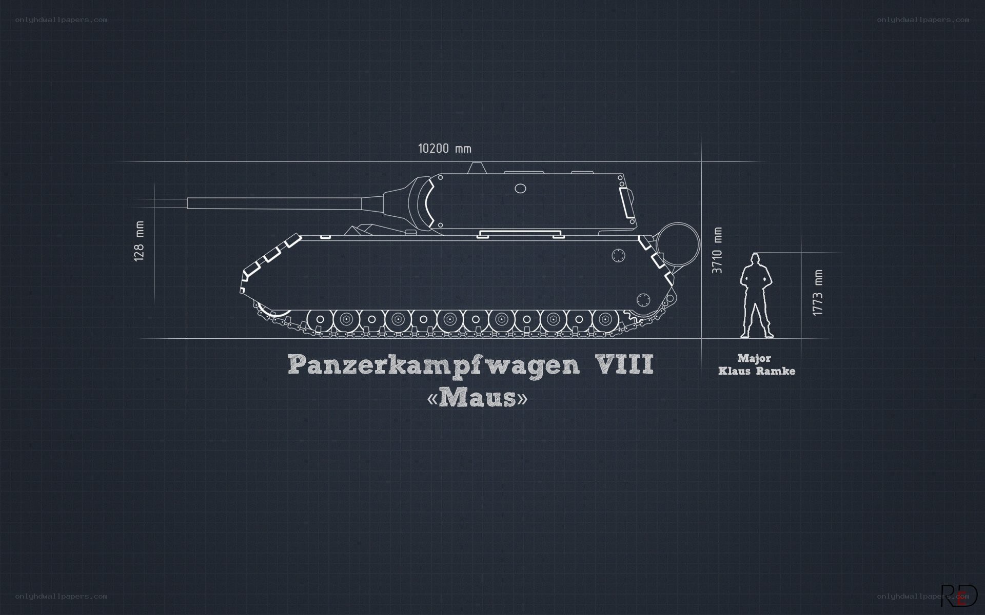 Panzerkampfwagen VIII Maus blueprint