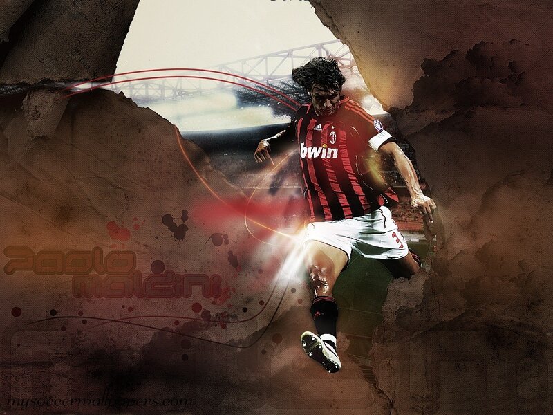 Paolo Maldini in action