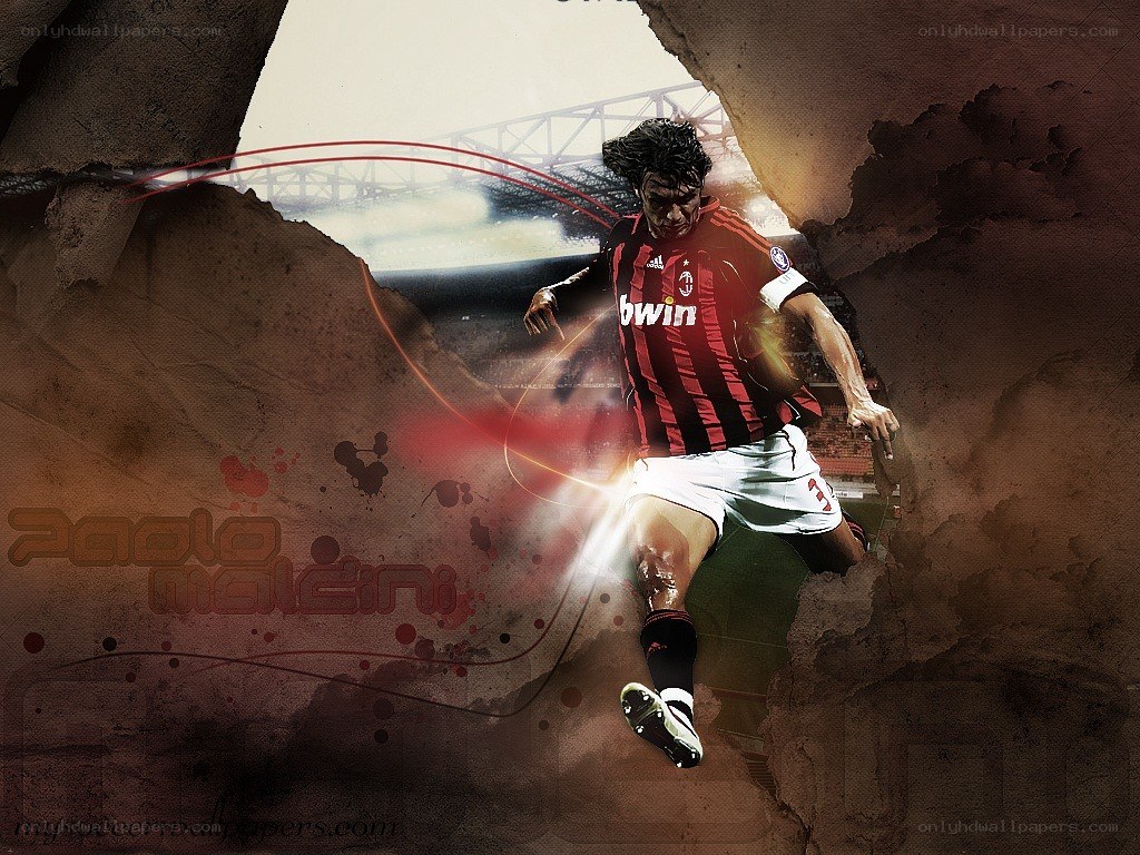 Paolo Maldini in action