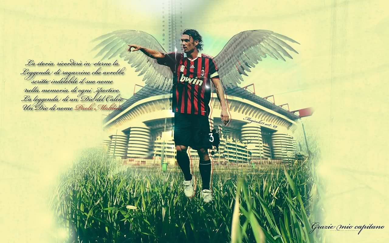 Paolo Maldini tribute artwork