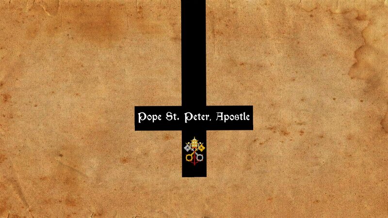 Papal Cross on Parchment