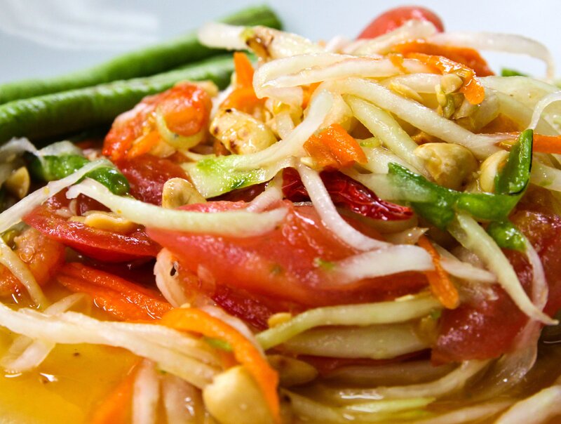 Papaya Salad with Vegetables