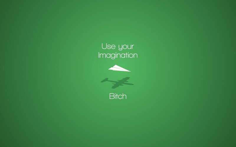 Paper Airplane and Shadow — Green, Calm, Minimalist, Text, White