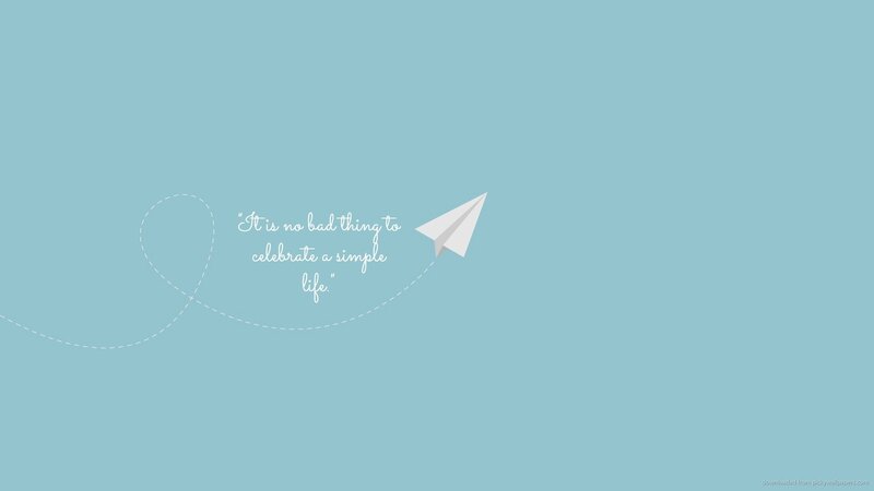 Paper Airplane — Blue, Calm