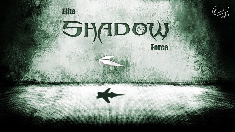 Paper Airplane Shadow — Green