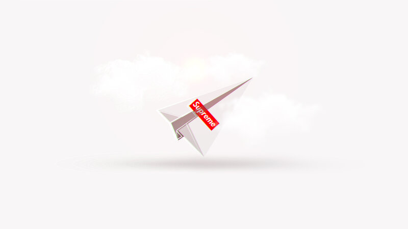 Paper Airplane with Logo