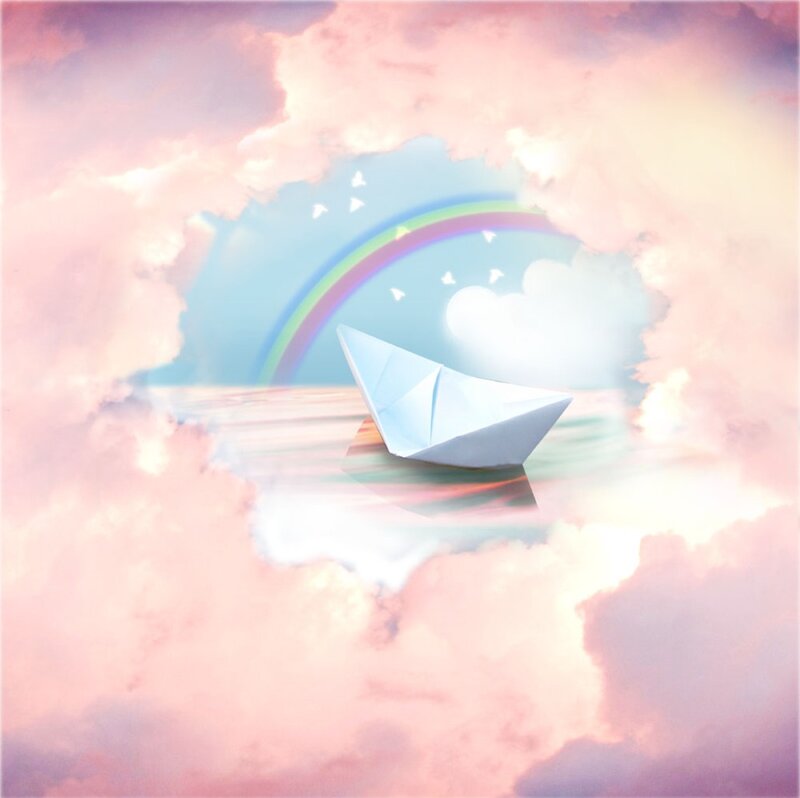 Paper Boat in Sky