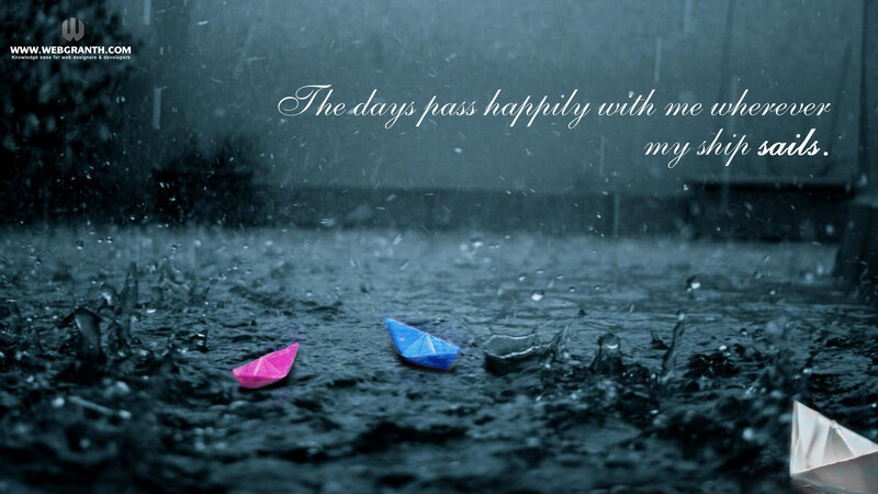 Paper Boats in Rain