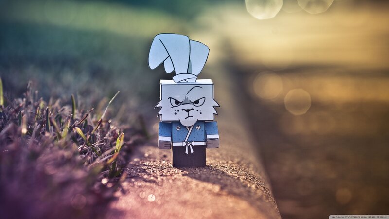 Paper Bunny Figurine