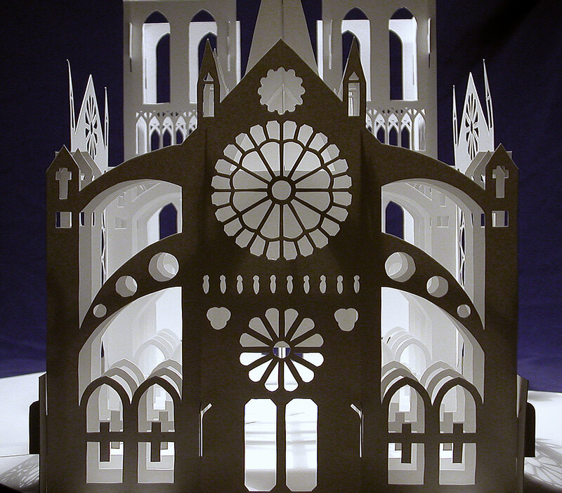 paper cathedral model
