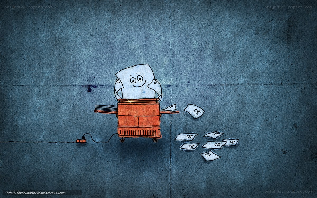 Paper character printing